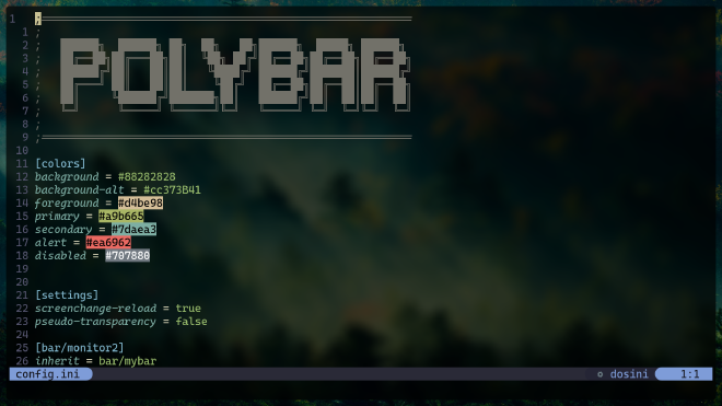 example using polybar